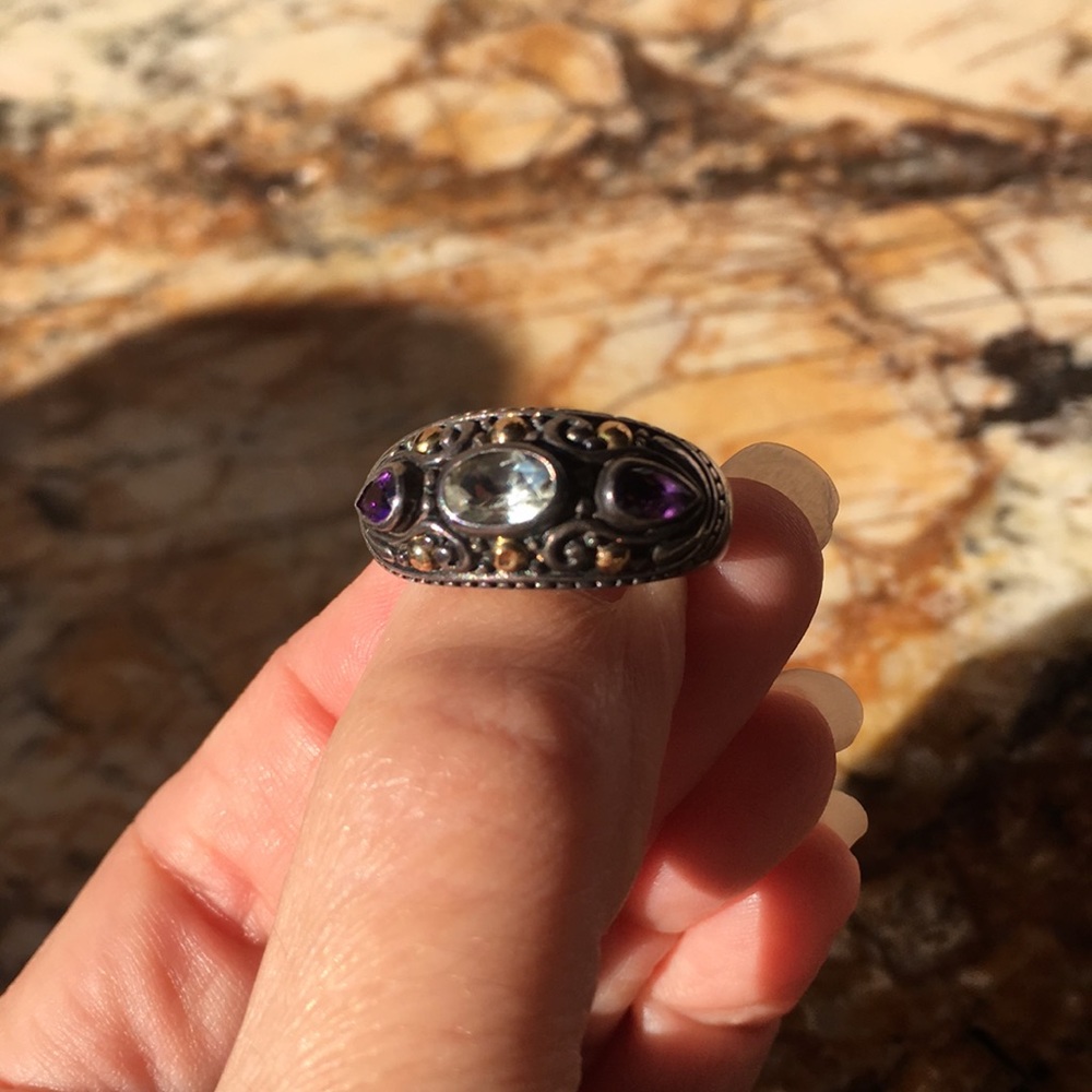 Samuel B BJC 9.25 sterling silver 18K Ring